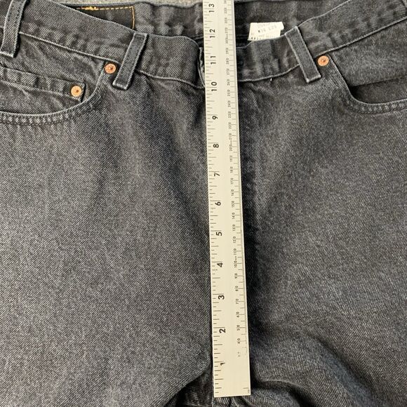 Vintage Levi’s 505 Men Regular Fit Black Jeans Red Tab Size 36x29 (Actual 34x29) - Picture 12 of 16